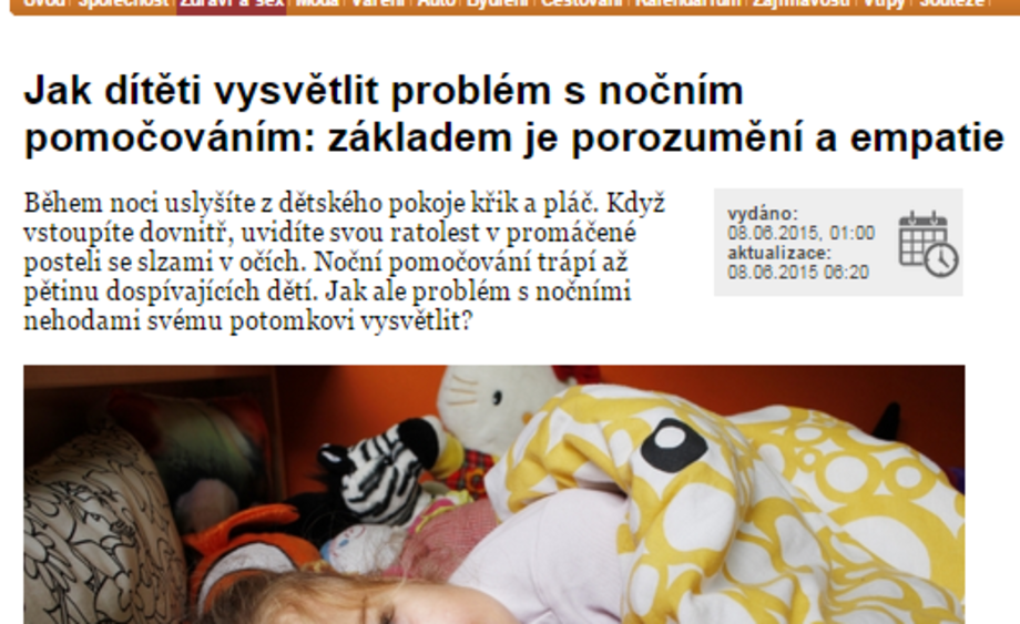 Jak dítěti vysvětlit problém s nočním pomočováním: základem je porozumění a empatie