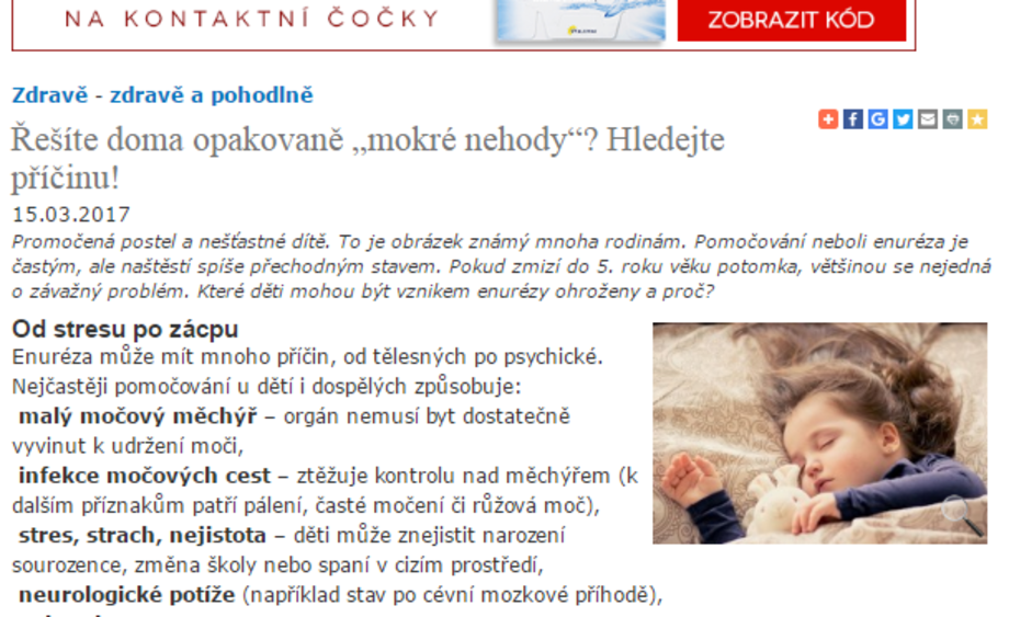 Řešíte doma opakovaně „mokré nehody“? Hledejte příčinu!