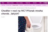 Chodíte v noci na WC? Příznak mnoha chorob. Jakých?